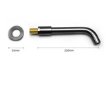 Wall-Mounted Sink Spout in Solid Brass – Modern Replacement Outlet in Multiple Length Options