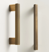 LineaBrass Antique Brass Linear T-Bar Cabinet & Drawer Handles – 5”