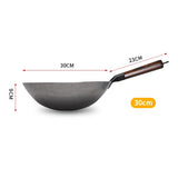 ForgePro – Hand-Forged Pure Iron Wok with Wooden Handle
