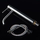 AUREVO Rose Gold Bathroom Faucet – Tall Single-Handle Basin Mixer with Hot & Cold Water