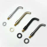 Wall-Mounted Sink Spout in Solid Brass – Modern Replacement Outlet in Multiple Length Options