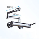 AquaTurn Wall-Mount Faucet โ 360ยฐ Swivel Kitchen Mixer with Hot & Cold Water Control