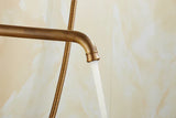 ZGRK Luxe Retro Shower Faucet Set – Wall-Mounted Brass Mixer with Handheld Shower & Extended Spout | Classic Design