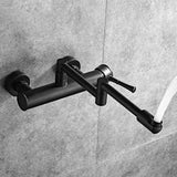 AquaTurn Wall-Mount Faucet โ 360ยฐ Swivel Kitchen Mixer with Hot & Cold Water Control