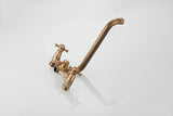 ZGRK Luxe Retro Shower Faucet Set – Wall-Mounted Brass Mixer with Handheld Shower & Extended Spout | Classic Design