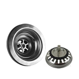 Talea Stainless Steel Sink Drain with Strainer – 4.5” / 4.3” Pop-Up Complete Set for Kitchen & Bathroom