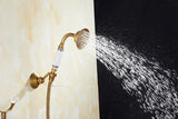 ZGRK Luxe Retro Shower Faucet Set – Wall-Mounted Brass Mixer with Handheld Shower & Extended Spout | Classic Design