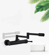 AquaTurn Wall-Mount Faucet โ 360ยฐ Swivel Kitchen Mixer with Hot & Cold Water Control