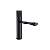 Modern Knurled Handle Bathroom Sink Faucet in Matte Black and Rose Gold Finish
