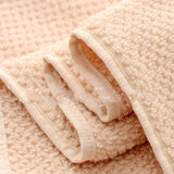 FestiveComfort 3-Piece Luxury Towel Set – 100% Combed Cotton with Jacquard Embroidery