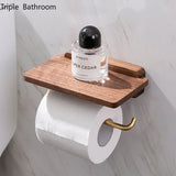EverWood Paper Towel Holder – Solid Wood & Stainless Steel