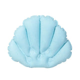 AquaLuxe Inflatable Spa Bath Pillow with Neck Support – Soft Terry Comfort with Suction Cups