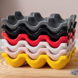 OvoLux Ceramic Egg Holder – 6- & 12-Slot Egg Tray for Kitchen & Refrigerator