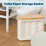 RollGuard Elegant Toilet Paper Holder with Lid – Closed Storage Container for Bathroom Rolls