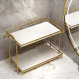 AquaSteel DuoShelf – Waterproof Double-Tier Bathroom & Kitchen Metal Shelf