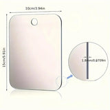 AquaView Fogless Shower Mirror – Rectangular Acrylic Mirror with Hook Mount