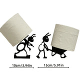 Cute Animal Toilet Paper Holder Organizer – Wall Mounted Tissue Hanger | Space Saving | Fun Bathroom Décor