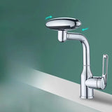 Futuristic Waterfall Bathroom Faucet with 4 Flow Modes and Hot Cold Mixer