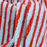 LambSoft Stripe Jacquard Lamb Fleece Fabric – Soft Premium Textile for Kids’ Clothing & DIY Projects