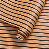 WoodLine Self-Adhesive Wood Grain Wallpaper – Waterproof & Removable Contact Paper for Walls & Furniture