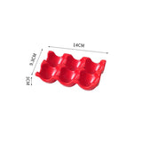 OvoLux Ceramic Egg Holder – 6- & 12-Slot Egg Tray for Kitchen & Refrigerator