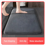 AquaVelours Super Absorbent Bath Mat – Ultra-Soft Coral Velvet, Non-Slip, Quick-Dry