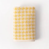 HoundLuxe Vintage Houndstooth Cotton Face Towel – Skin-Friendly, Absorbent & Elegant