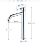 Modern Bathroom Sink Faucet in Black or Gold Finish – Single Handle Basin Mixer for Hot and Cold Water