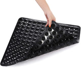 SafeStep Anti-Slip Shower Mat 21×21 in – PVC Safety Mat with Suction Cups & Quick-Dry Drain Holes