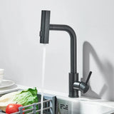 Modern Pull-Down Kitchen Faucet with 360° Swivel and Waterfall Spray Finish