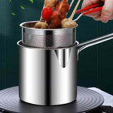 TempuraPro – Japanese Deep Fryer Pan Set | Oil-Saving 304 Stainless Steel