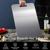 SteelSlice – Double-Sided 316 Stainless Steel Cutting Board with Titanium Coating