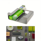 FreshWrap Wall Mounted Kitchen Organizer – No Drill Cling Film & Foil Holder | Storage Shelf with Drawer | Space Saving Rack