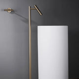 ORVIA Luxury Floor-Mounted Faucet – Tall Designer Bathroom Faucet, Brass, Hot & Cold, Single Handle