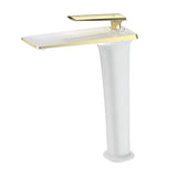 Luxury Black White Rose Gold Bathroom Faucet Premium – Single Handle Basin Mixer | Hot & Cold Water Control | Modern Brass Design