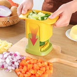 ChopMaster – Multifunctional Vegetable & French Fry Cutter with Hand-Press Mechanism