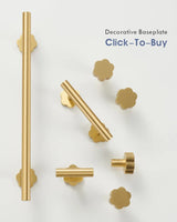 Nurlin T-Bar Brass Handle – Extra Long & Modern for Cabinets, Drawers & Refrigerators