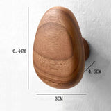 NordicPebble Solid Wood Wall Hooks – Scandinavian No-Drill Door & Coat Hooks