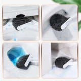AromaBrush – Magnetic Scented Toilet Brush with Wall Mount (Silicone & Drill-Free)