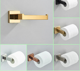 AurevaSteel 304 Stainless Gold Toilet Paper Holder – Luxury Rustproof Bathroom Wall Mount Tissue Roll Dispenser