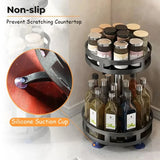 SpiceTurn Pro – 360° Rotating Spice Rack Organizer for Kitchen