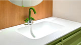 AUREVO Dual-Handle Washbasin Faucet – Luxury Rotatable Brass Mixer (Red/Green, Chrome Finish)