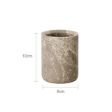 ImperialMarble Emperador Light Bathroom Set – 7-Piece Luxury Natural Marble Collection