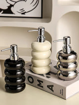 PureCeram Luxe Ceramic Soap Dispenser – Elegant Bottle for Bathroom, Kitchen & Hotel