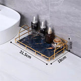 AquaSteel DuoShelf – Waterproof Double-Tier Bathroom & Kitchen Metal Shelf
