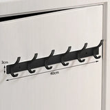 Luxe BlackHook Aluminium Wall Hooks – Clothes & Towel Rack for Bathroom and Kitchen