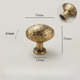 Vintage Hand-Hammered Brass Handles – Bronze Furniture Pulls for Cabinets & Drawers