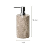 ImperialMarble Emperador Light Bathroom Set – 7-Piece Luxury Natural Marble Collection