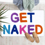 BareLuxe Get Naked Bath Mat – Luxurious Microfiber Anti-Slip Shaggy Rug (20” x 32”)