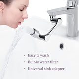 1080° Rotating Faucet Extender Universal – Dual Mode Sprayer Attachment | Flexible Robot Arm | Water Saving Upgrade